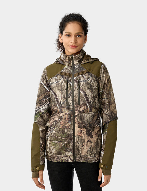 Frauen beheizbare Jagdjacke - Tarnfarben, Mossy Oak Country DNA ,view 1