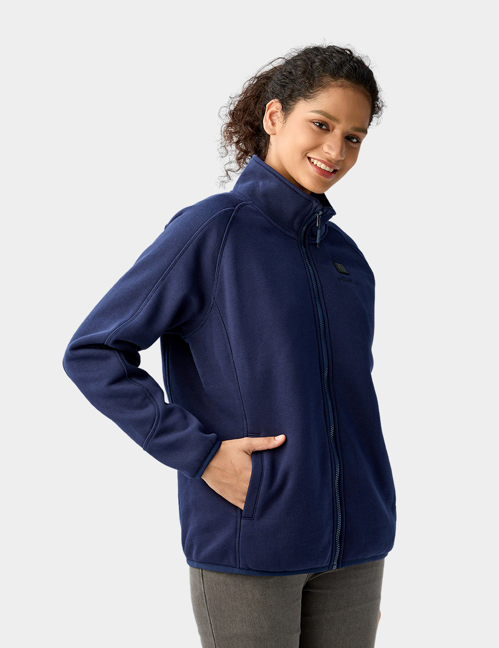 Frauen Beheizbare Fleecejacke mit durchgehendem Reißverschluss (2025)
