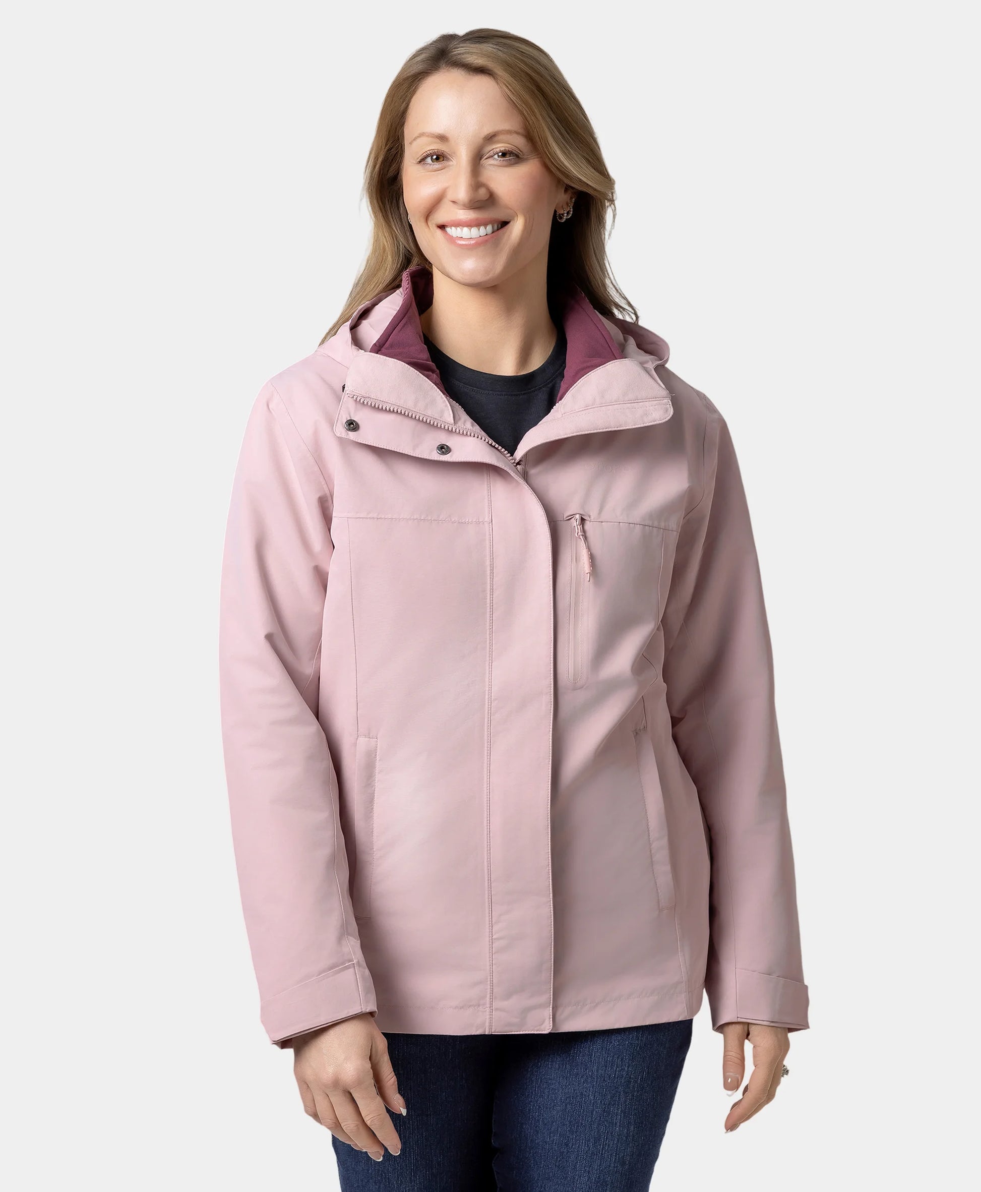 River Ridge Women's  3-in-1 Heated Jacket - Pink