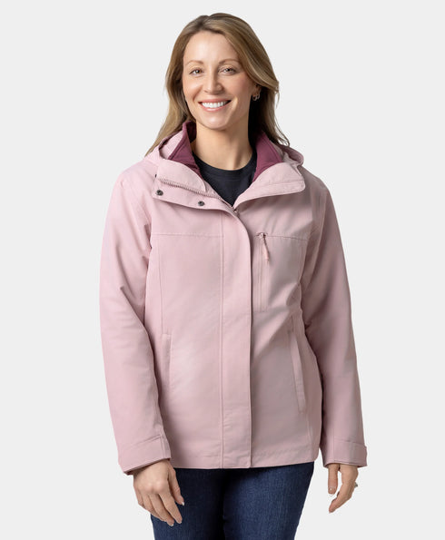 River Ridge Women's  3-in-1 Heated Jacket - Pink ,view 1