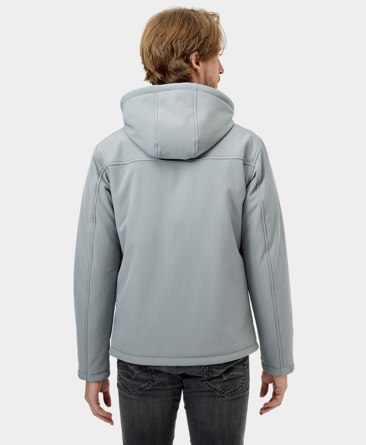 Männer beheizbare Jacke mit Dualsteuerung und 5 Heizzonen (Taschenheizung)