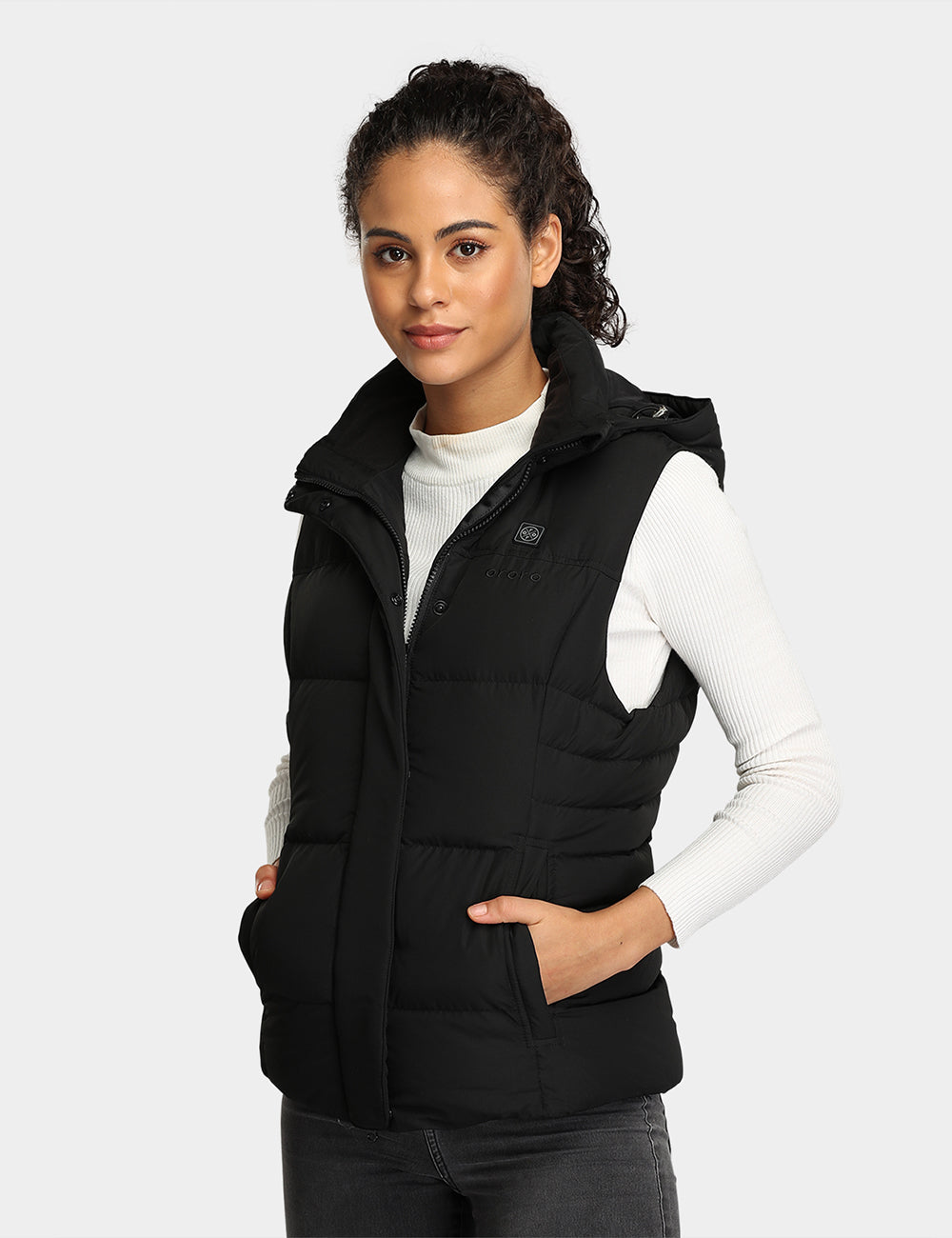 Women's Heated Down Vest - Slim Fit