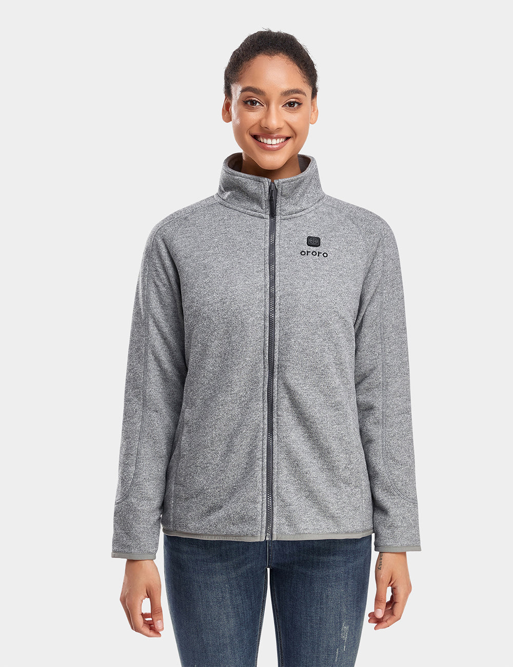 Frauen Beheizbare Fleecejacke mit durchgehendem Reißverschluss (2025)