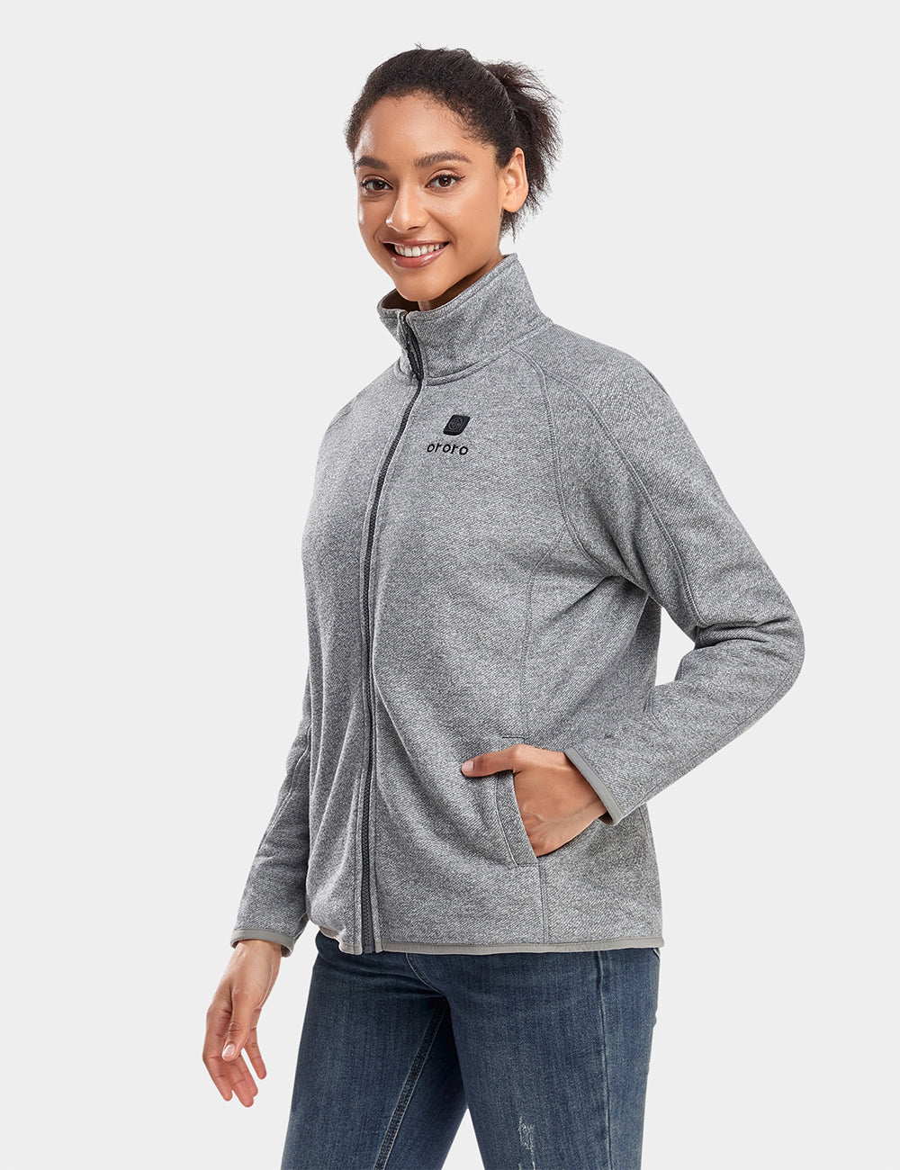 Frauen Beheizbare Fleecejacke mit durchgehendem Reißverschluss (2025)