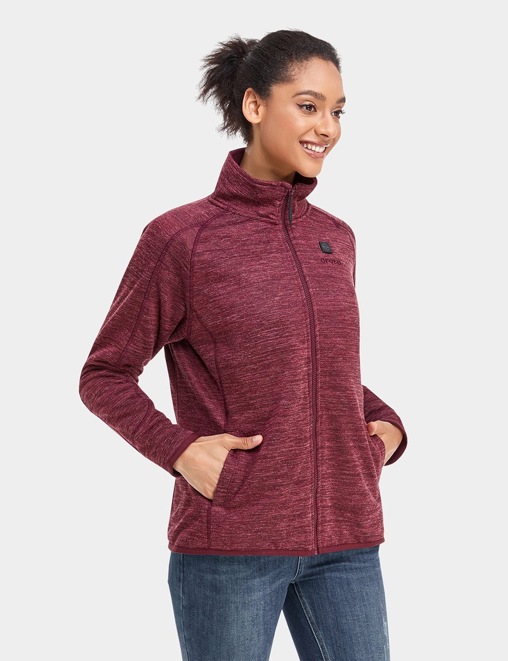Frauen Beheizbare Fleecejacke mit durchgehendem Reißverschluss (2025)