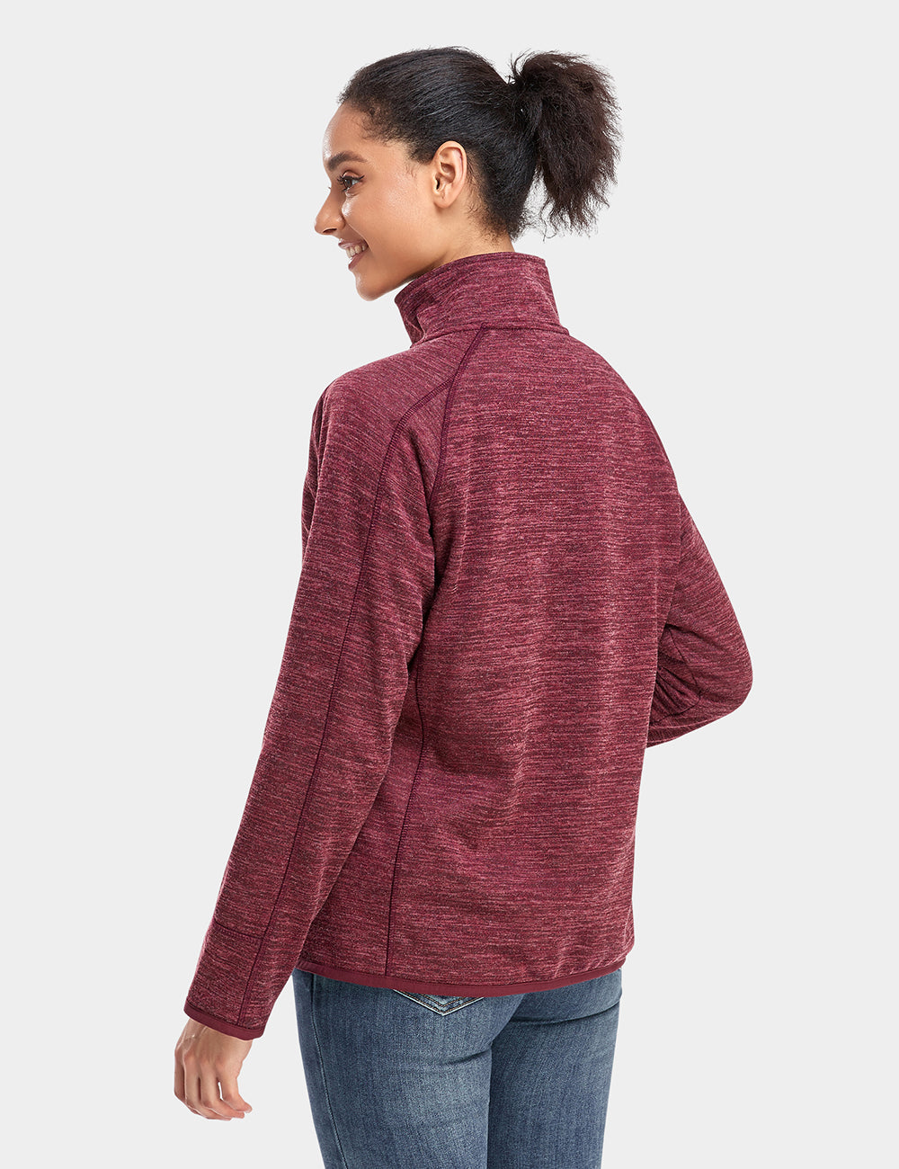 Frauen Beheizbare Fleecejacke mit durchgehendem Reißverschluss (2025)