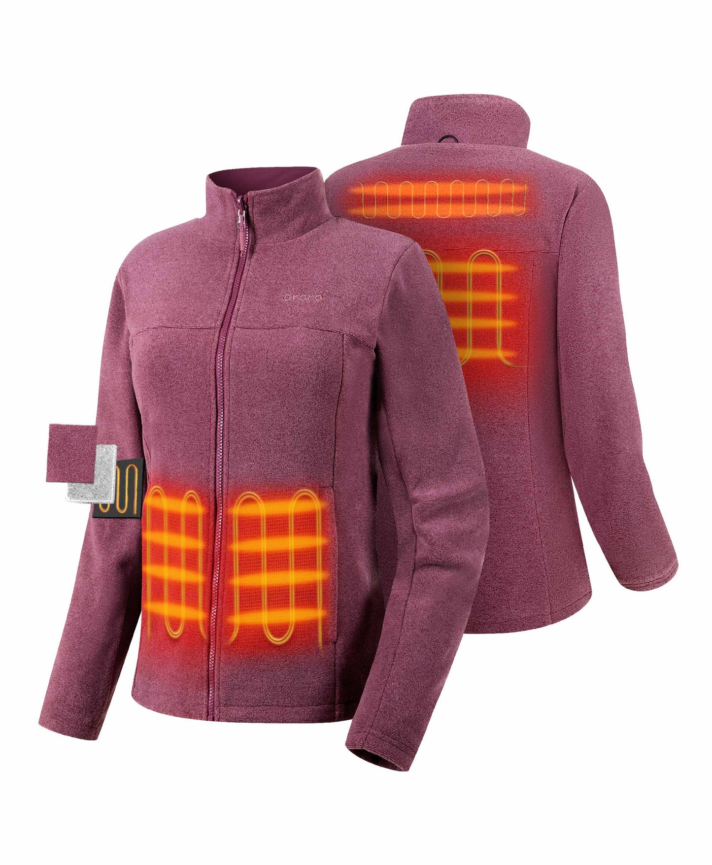 River Ridge Damen 3-in-1 beheizte Jacke mit Fleecefutter