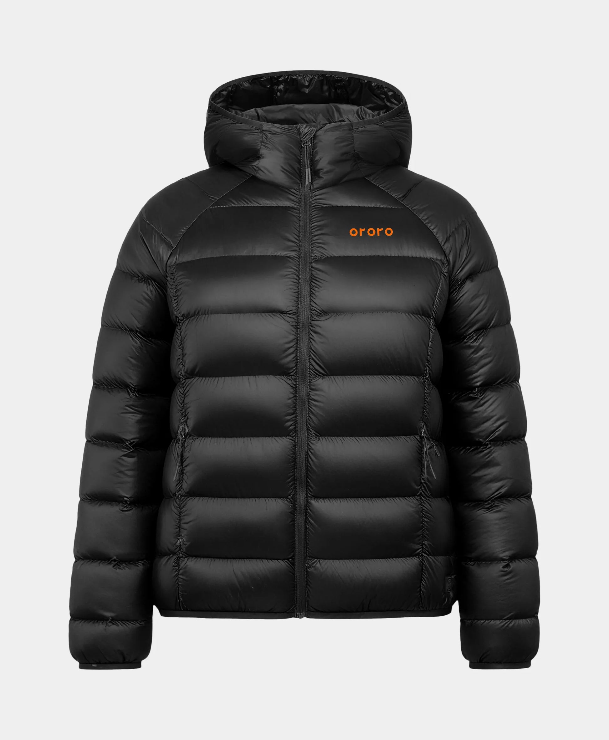 Women's 4-Zone Packable Heated Down Jacket-black