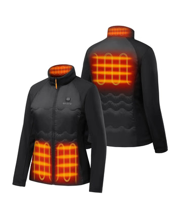 4 Heating zones: ?left & right pockets, mid-back and collar 4 Heating zones: ?left & right pockets, mid-back and collar