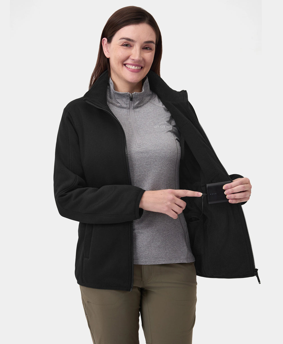 Frauen Beheizbare Fleecejacke mit durchgehendem Reißverschluss (2025)