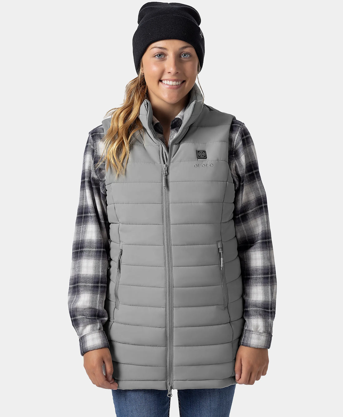 "Tribeca" Frauen beheizbare lange Puffer Weste