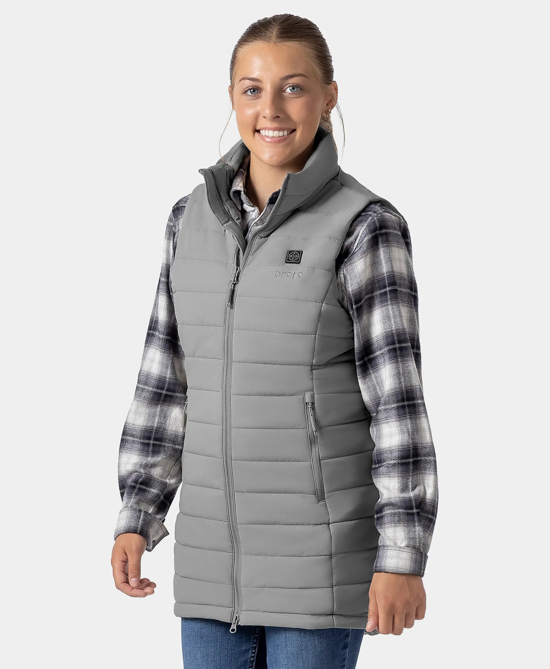 "Tribeca" Frauen beheizbare lange Puffer Weste