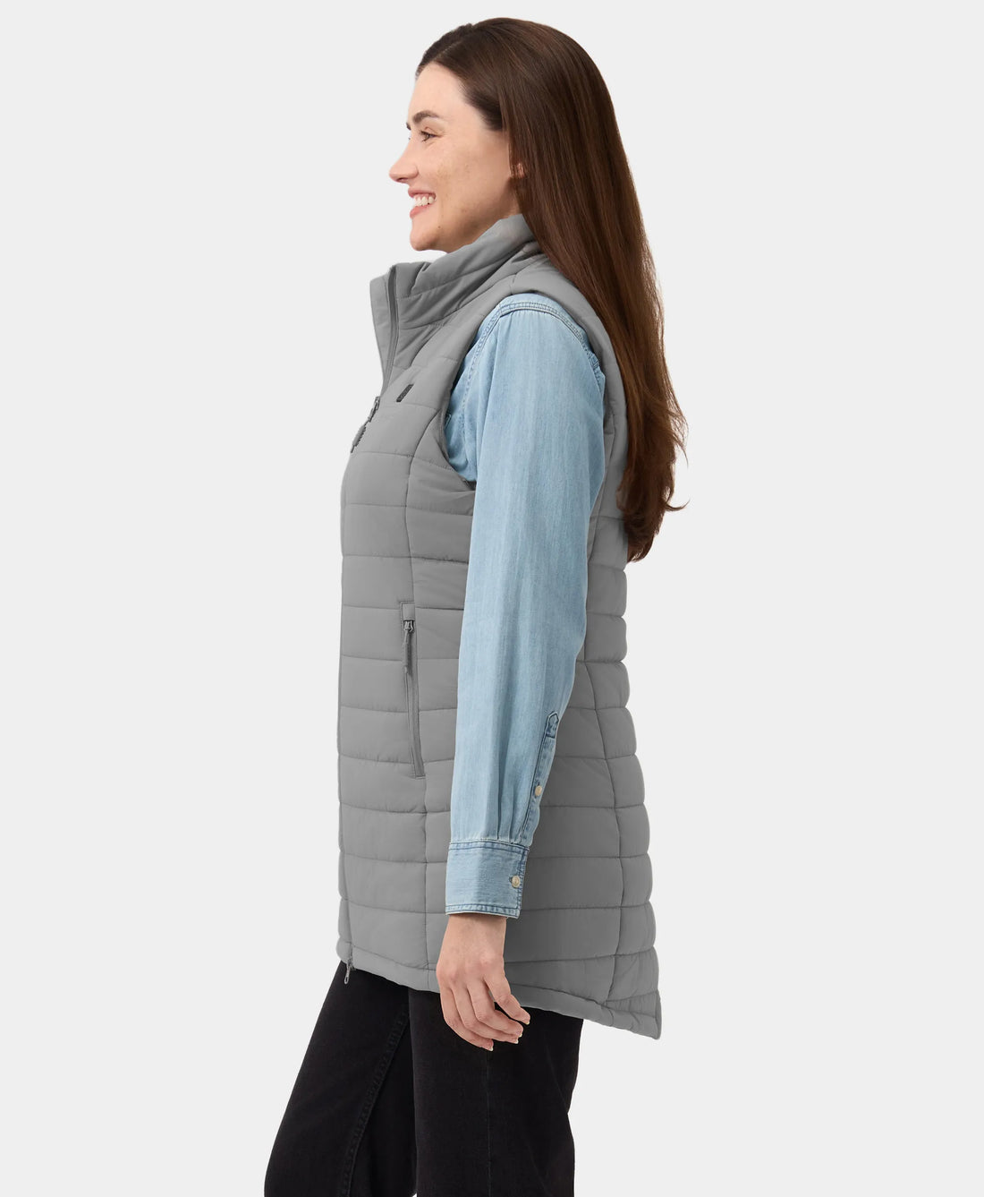 "Tribeca" Frauen beheizbare lange Puffer Weste
