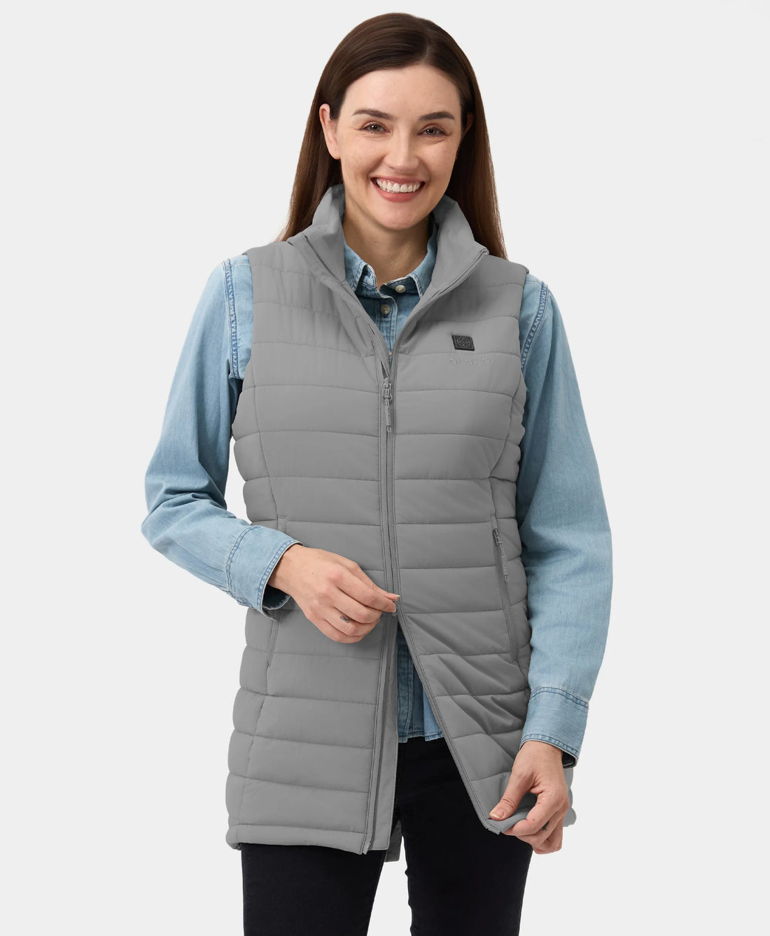 "Tribeca" Frauen beheizbare lange Puffer Weste