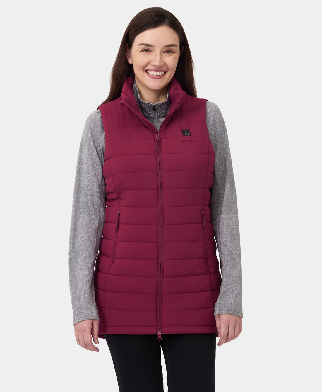 "Tribeca" Frauen beheizbare lange Puffer Weste