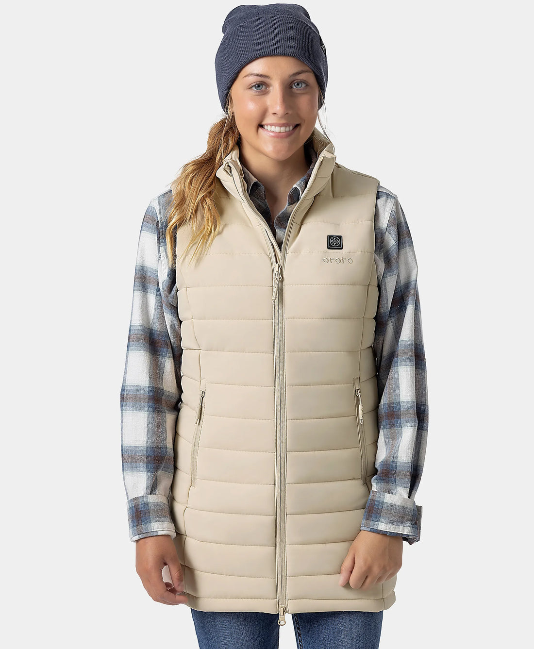 "Tribeca" Frauen beheizbare lange Puffer Weste