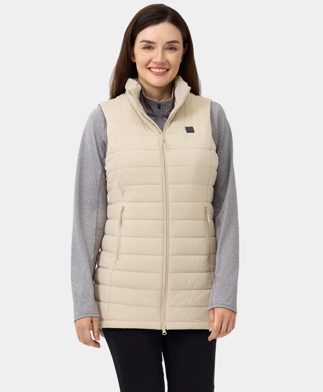 "Tribeca" Frauen beheizbare lange Puffer Weste