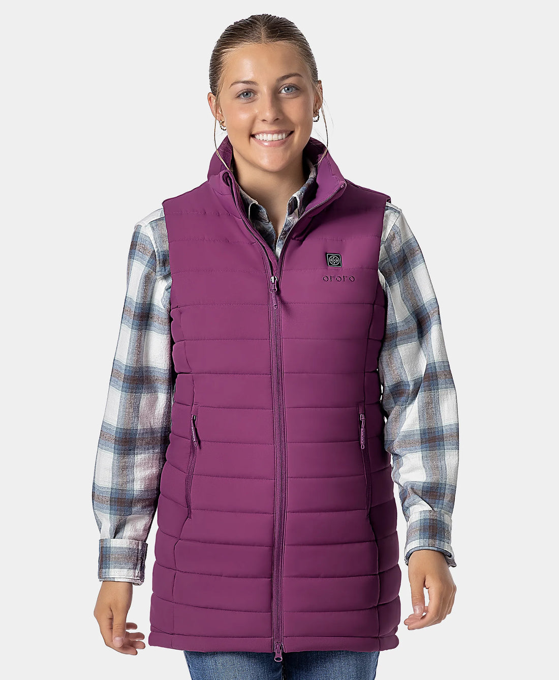 "Tribeca" Frauen beheizbare lange Puffer Weste