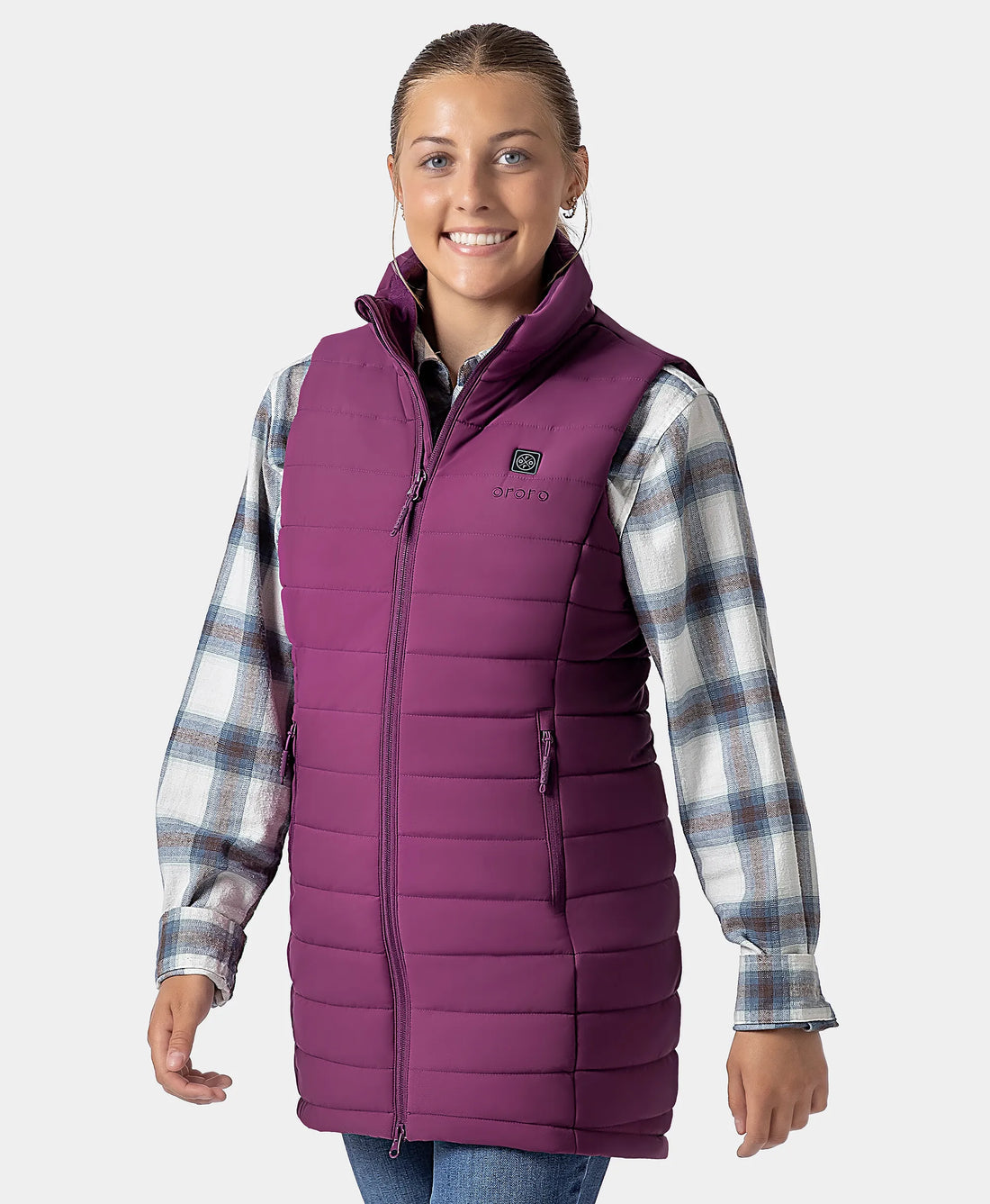 "Tribeca" Frauen beheizbare lange Puffer Weste