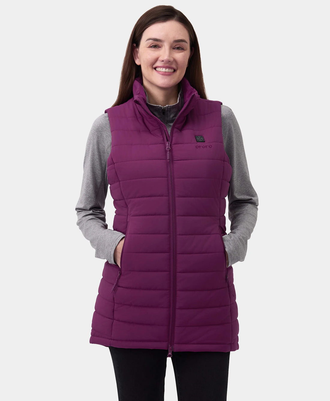 "Tribeca" Frauen beheizbare lange Puffer Weste