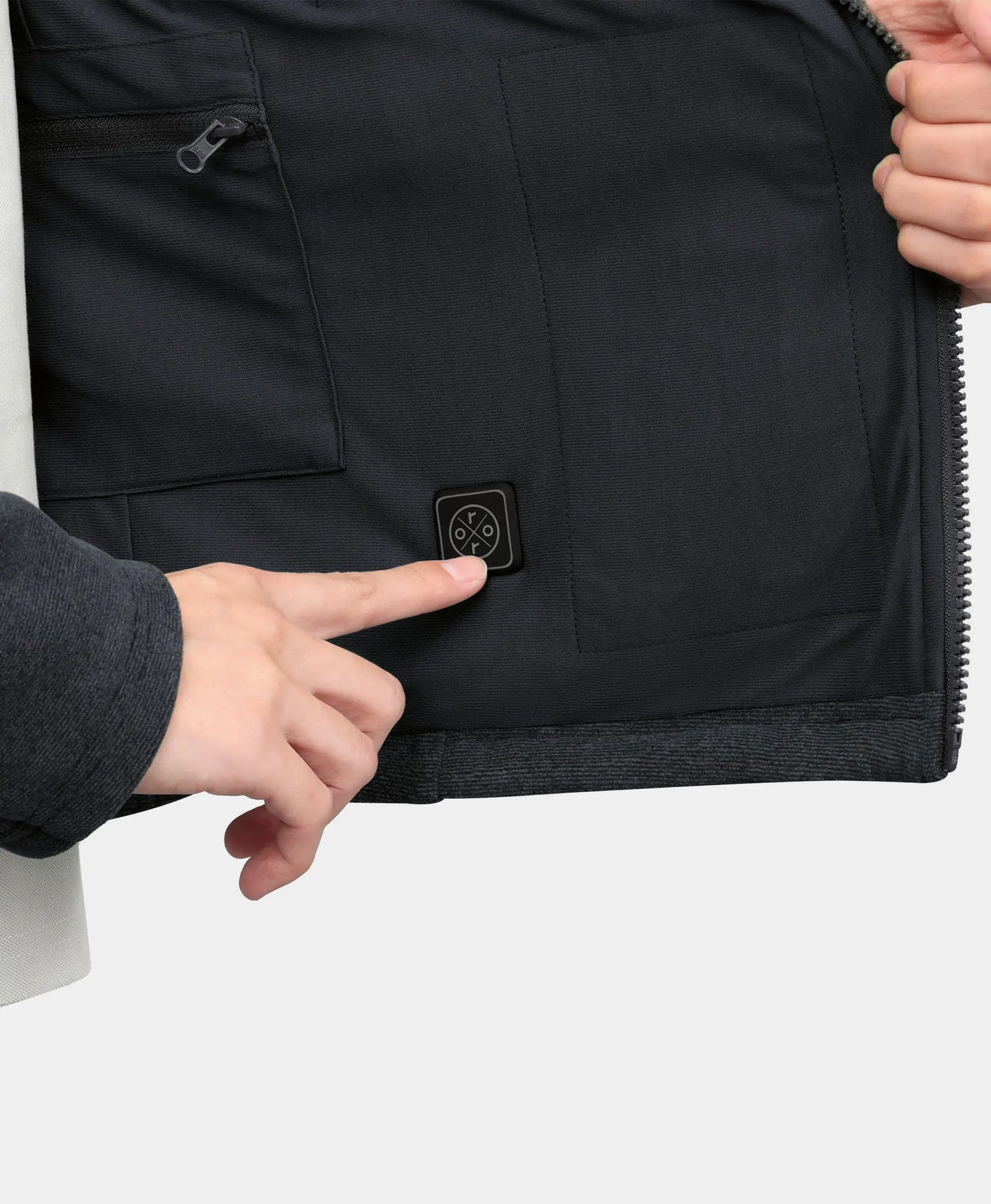 River Ridge Herren 3-in-1 beheizte Jacke mit Fleecefutter