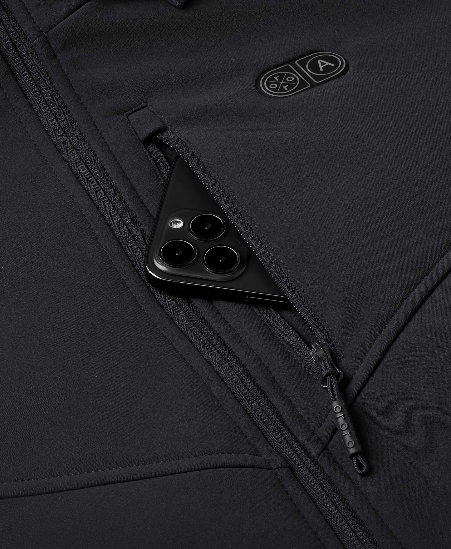 Männer beheizbare Jacke mit Dualsteuerung und 5 Heizzonen (Taschenheizung)