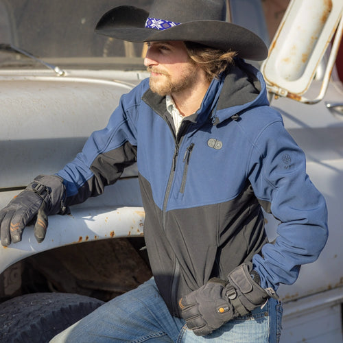 Men's Heated Dual Control Jacket with 5 Heating Zones (Chest Heating)