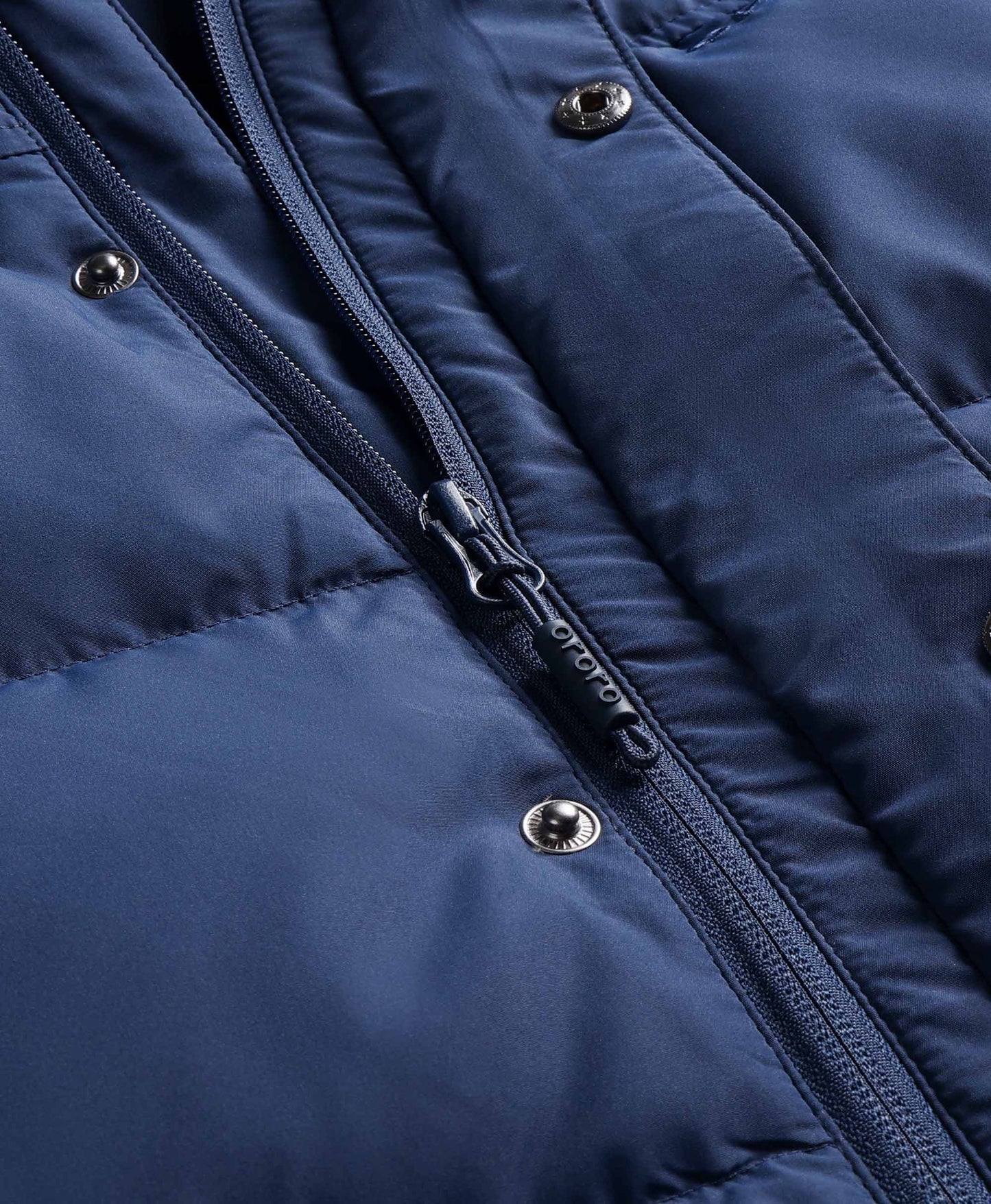 Männer beheizbare Daunenweste - Schwarz / Blau
