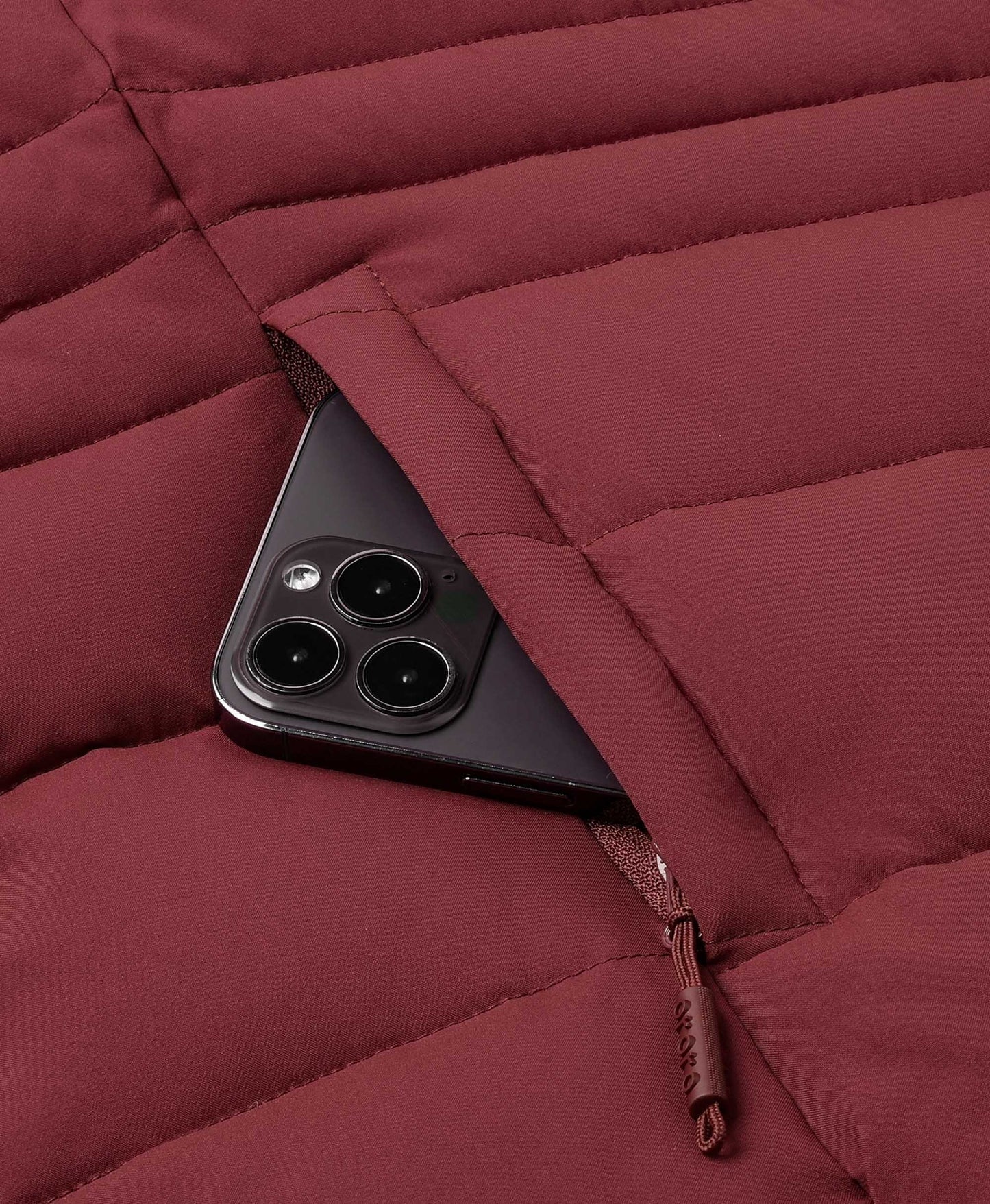 Frauen beheizbare Puffer-Parka-Jacke - Schwarz/Weiß/Grau/Rot