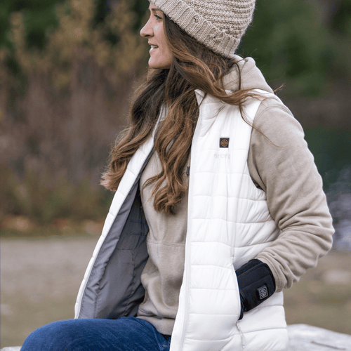 Women's Classic Heated Vest - Off-White Women's Classic Heated Vest - Off-White