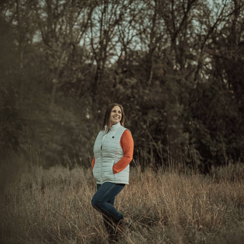 Women's Classic Heated Vest - Off-White Women's Classic Heated Vest - Off-White