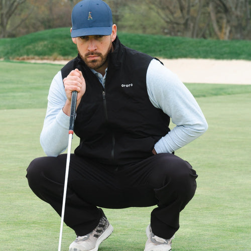 Men's Heated PrimaLoft® Golf Vest - Black