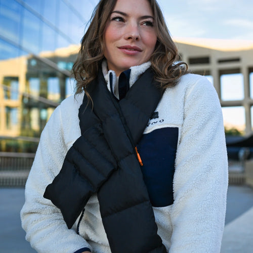 Unisex Heated Puffer Down Scarf (Long) Unisex Heated Puffer Down Scarf (Long)