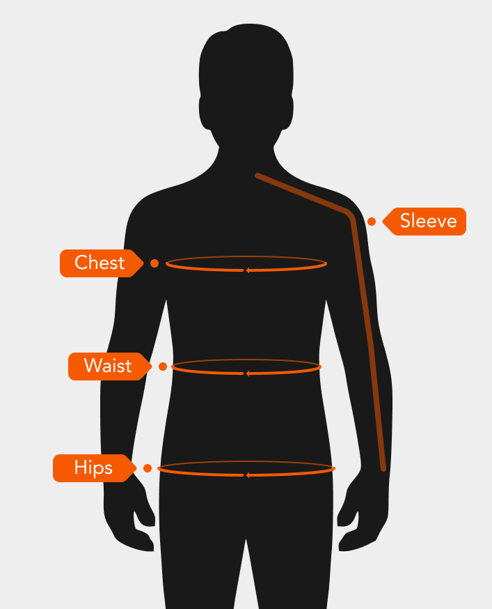 MÄNNER | Ärmel | Brust | Taille | Hüfte MÄNNER | Ärmel | Brust | Taille | Hüfte