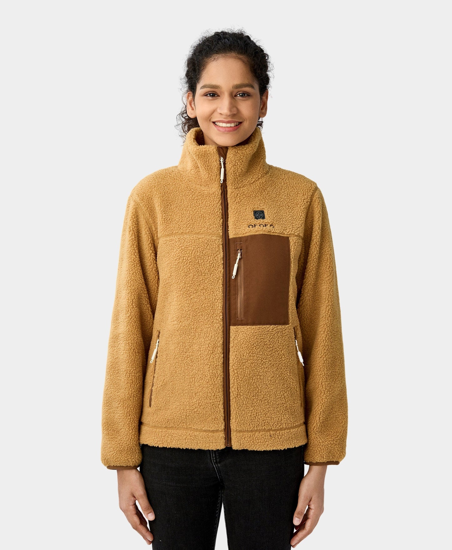 Women's Colorblock Recycled Fleece Heated Jacket