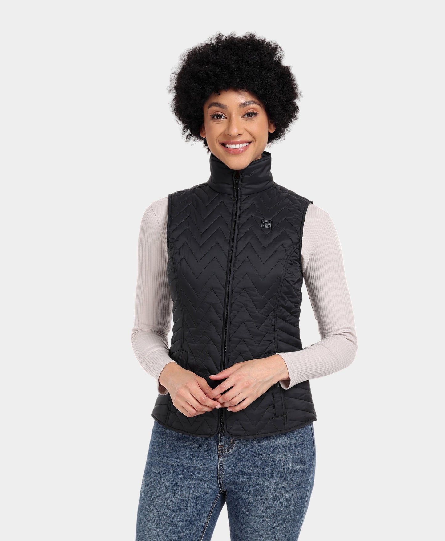 Women's Heated Chevron Quilted Vest