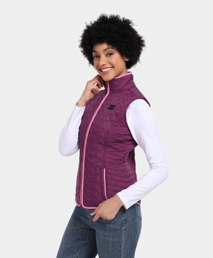 Women's Heated Chevron Quilted Vest