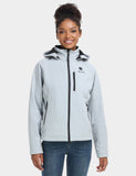 Women's Heated Jacket (4 Heating Zones) - Sharkskin Grey