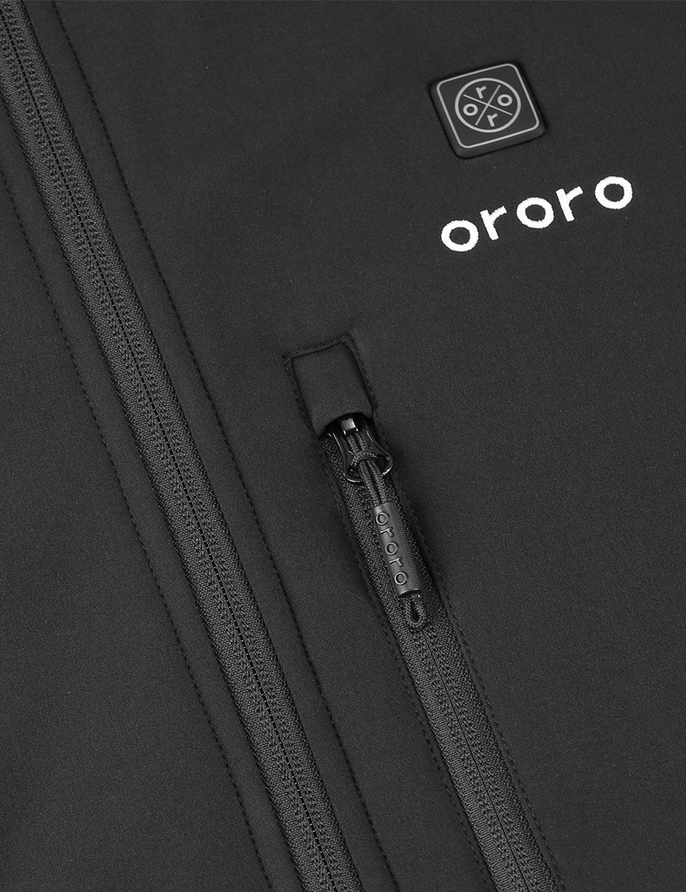 Männer Klassische beheizbare Jacke - schwarz und blau