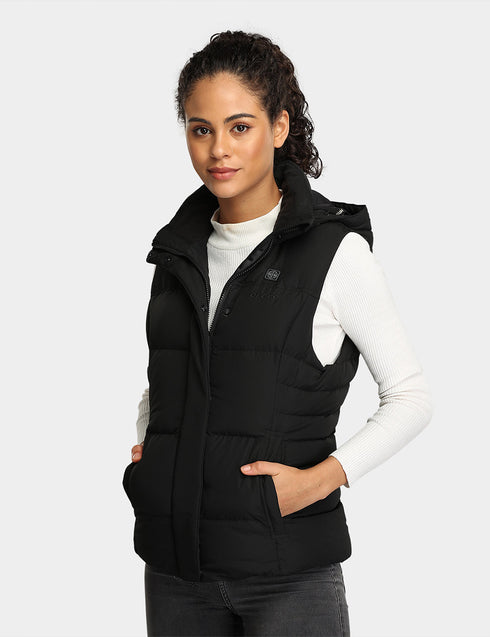 Women's Heated Down Vest - Slim Fit ,view 1