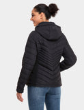 Women's Heated Down Jacket - Black