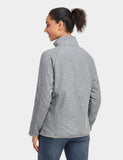 Women's Heated Full-Zip Fleece Jacket - Grey