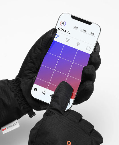 Kyoto Damen-Colorprint Leichte Beheizbare Handschuhe