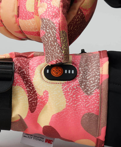 Kyoto Damen-Colorprint Leichte Beheizbare Handschuhe