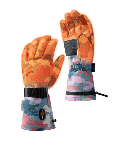 Kyoto Damen-Colorprint Leichte Beheizbare Handschuhe