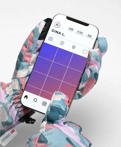 Kyoto Damen-Colorprint Leichte Beheizbare Handschuhe