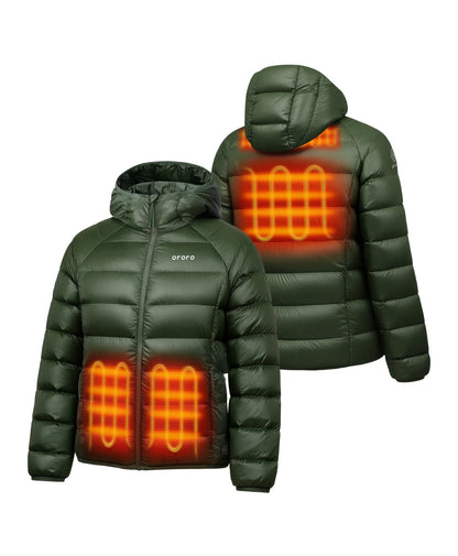 4 heating zones: two front pockets, upper back, and mid-back