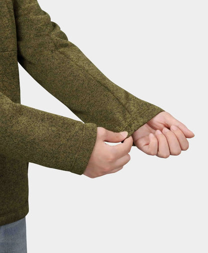 Half-elastic cuffs for a snug, comfortable fit