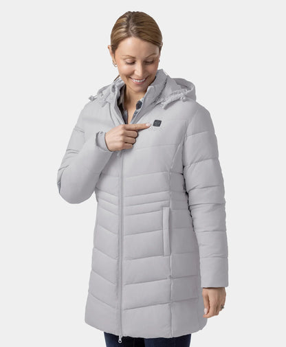 Women's 4-Zone Heated Puffer Parka Jacket