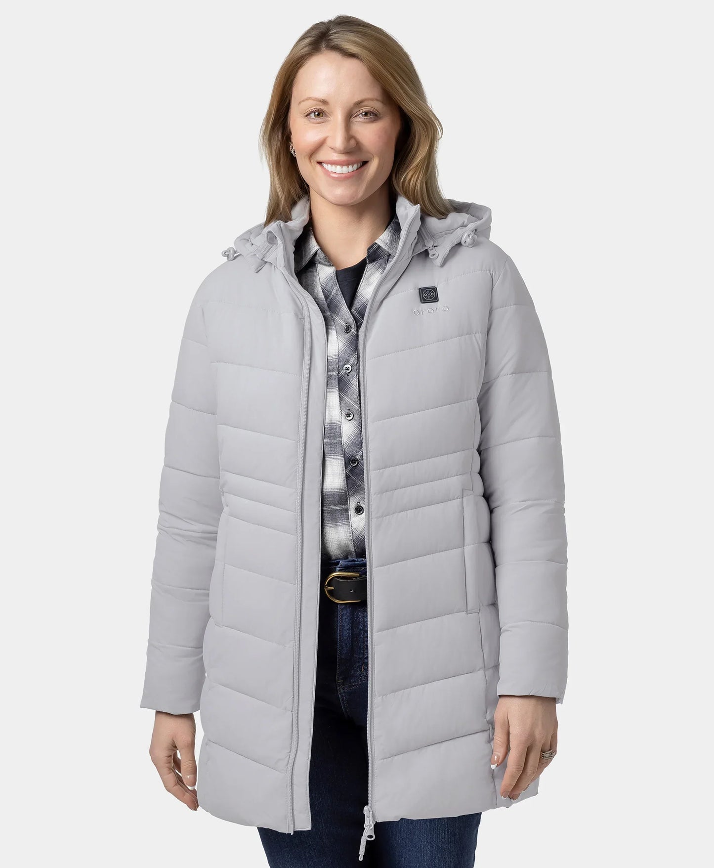 Women's 4-Zone Heated Puffer Parka Jacket